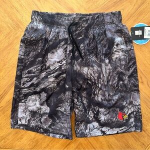 Colosseum Louisville Cardinals Realtree Aspect Ohana Swim Shorts Medium Charcoal
